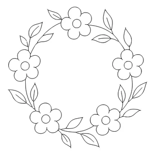 Risco: Guirlanda de flores